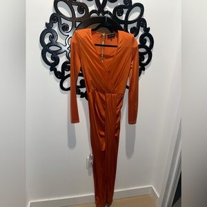 Missguided Burnt Orange Dress